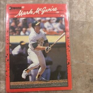 Donruss 90 Mark McGwire Baseball Card #185
